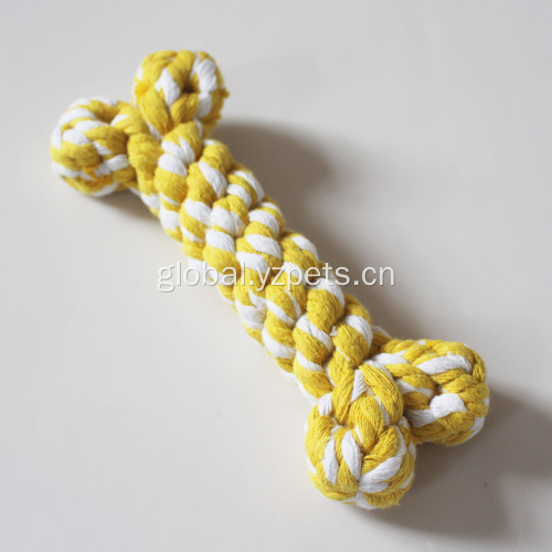 Cloth Pet Toy Knotted Ends Heavy-duty Cotton Pet Chew Toy Factory